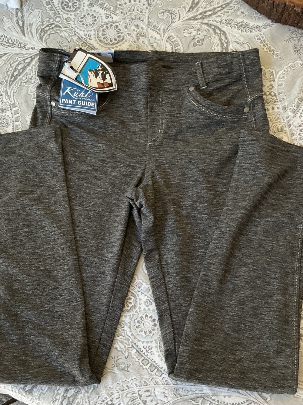 Kuhl Mova Dark Heather Gray Skinny Active Stretch Pants